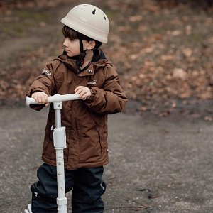 Самокат со светящимися колесами Vanilla Copenhagen "Honeybee", серый, маленький